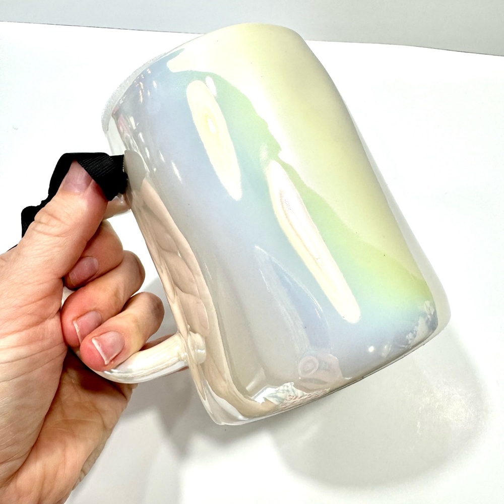 *NEW* RAE DUNN CINDERELLA IRIDESCENT GLASS SLIPPER MUG - Picture 9 of 12